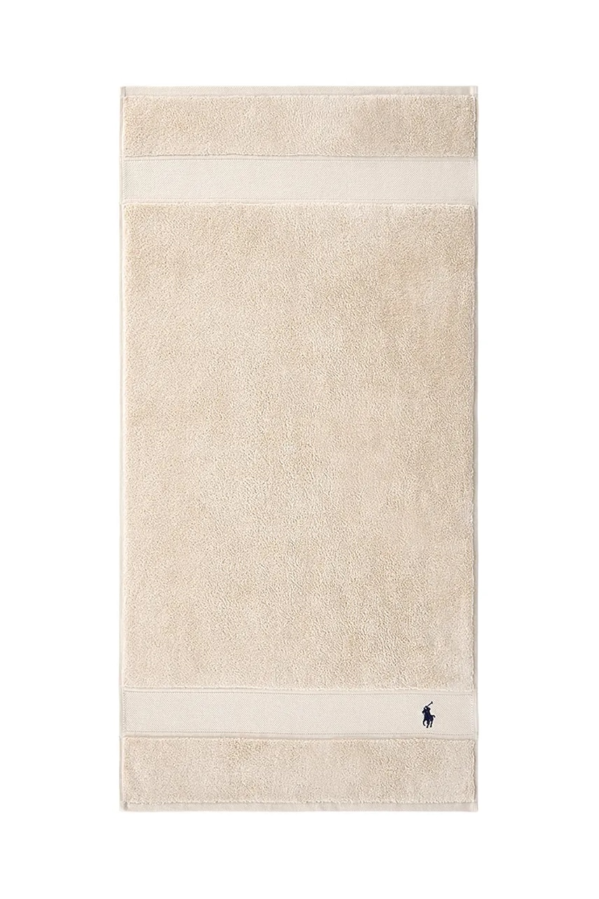Хлопковое полотенце Ralph Lauren Polo Player Pale Oak 55 x 100 cm цвет бежевый Хлопковое полотенце Ralph Lauren Polo Player Pale Oak 55 x 100 cm цвет бежевый