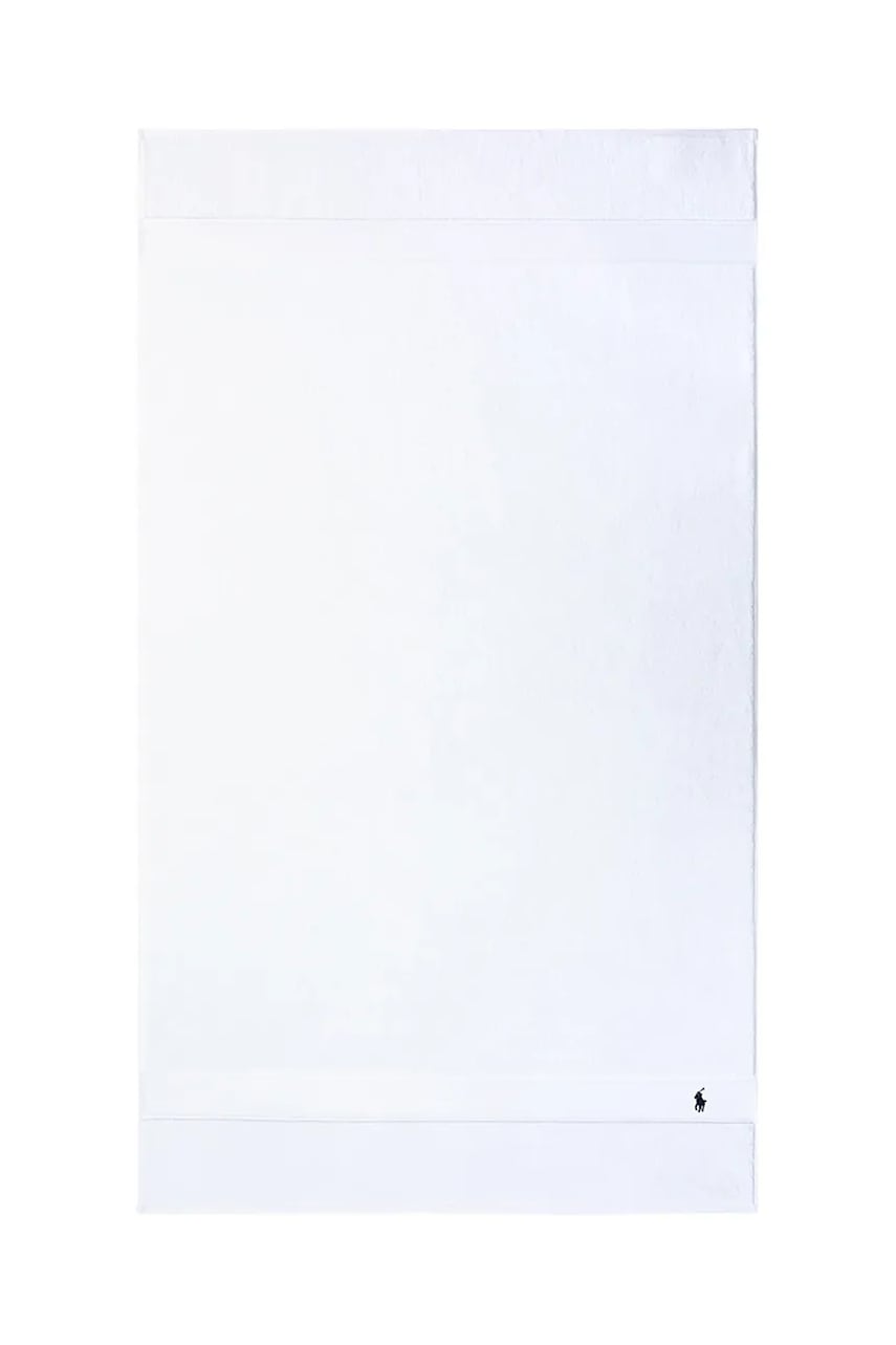 Хлопковое полотенце Ralph Lauren Polo Player White 90 x 160 cm цвет белый Хлопковое полотенце Ralph Lauren Polo Player White 90 x 160 cm цвет белый