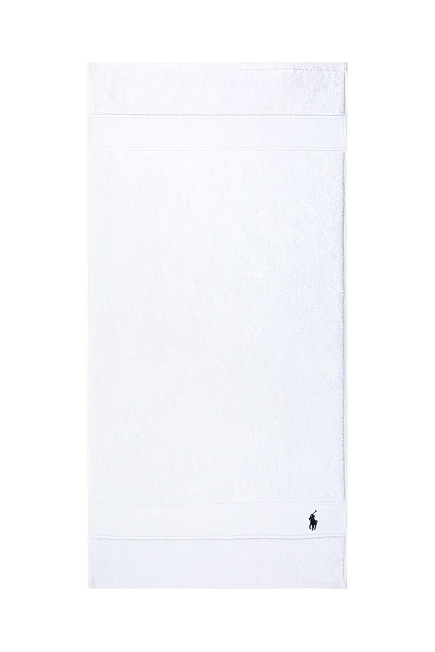 Levně Bavlněný ručník Ralph Lauren Polo Player White 55 x 100 cm bílá barva