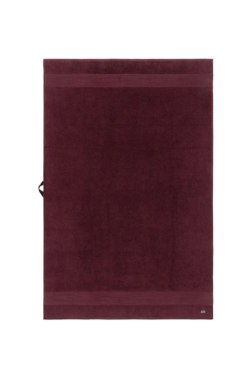 Lacoste prosop mediu din bumbac L LECROCO Bordeaux 100 x 150 cm culoarea bordo