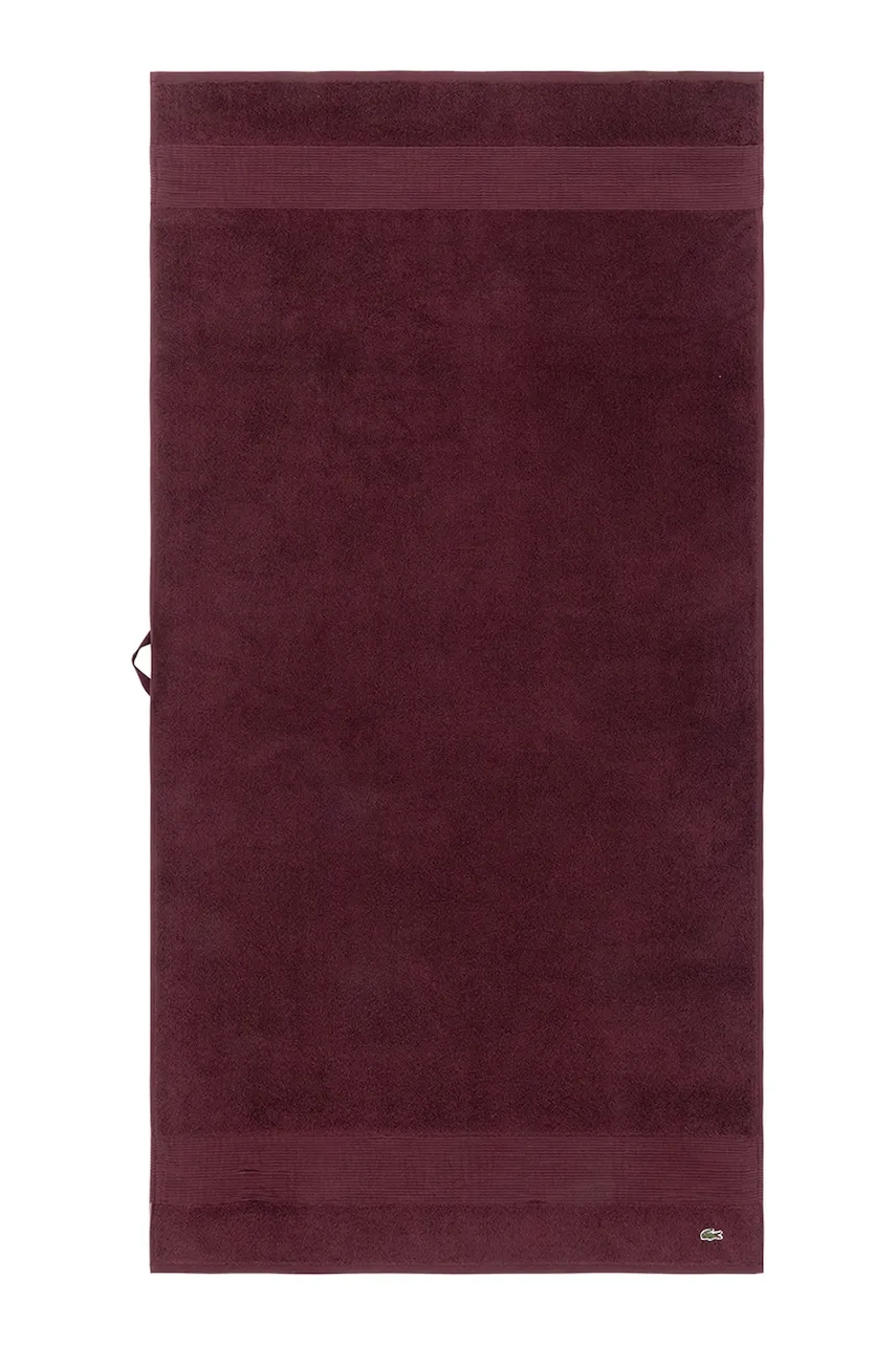 Lacoste prosop din bumbac L LECROCO Bordeaux 70 x 140 cm culoarea bordo