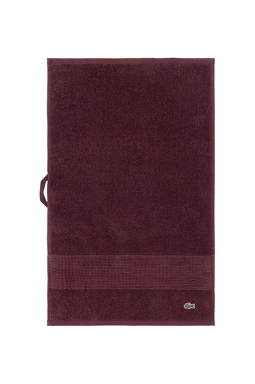 Lacoste prosop mic de bumbac L LECROCO Bordeaux 40 x 60 cm culoarea bordo