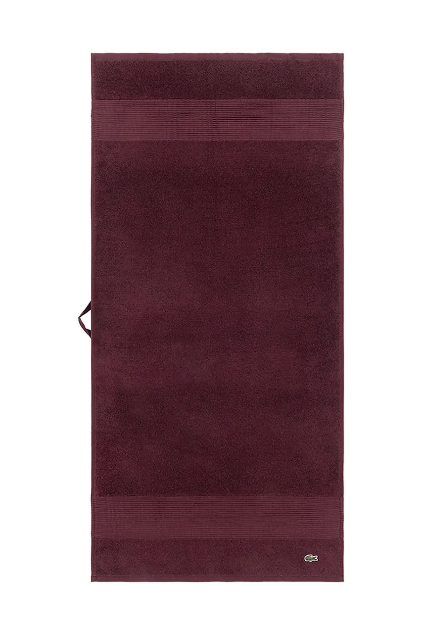 Lacoste prosop mediu din bumbac L LECROCO Bordeaux 50 x 100 cm culoarea bordo