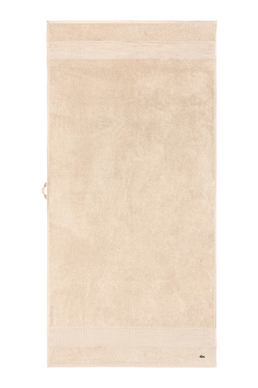 Lacoste prosop din bumbac L LECROCO Cappuccino 70 x 140 cm culoarea bej