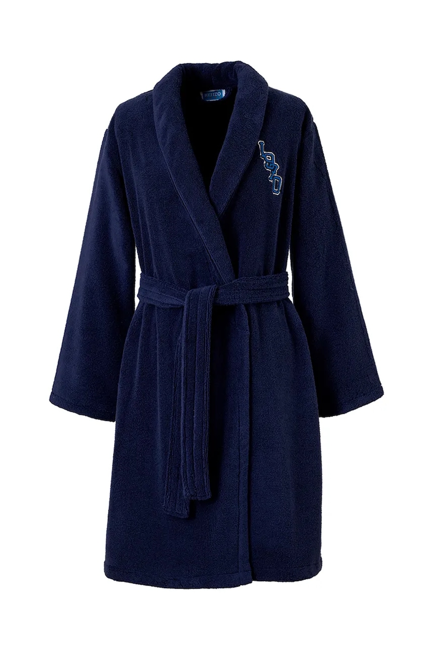 Kenzo halat de baie din bumbac KVTIGER Marine L culoarea bleumarin