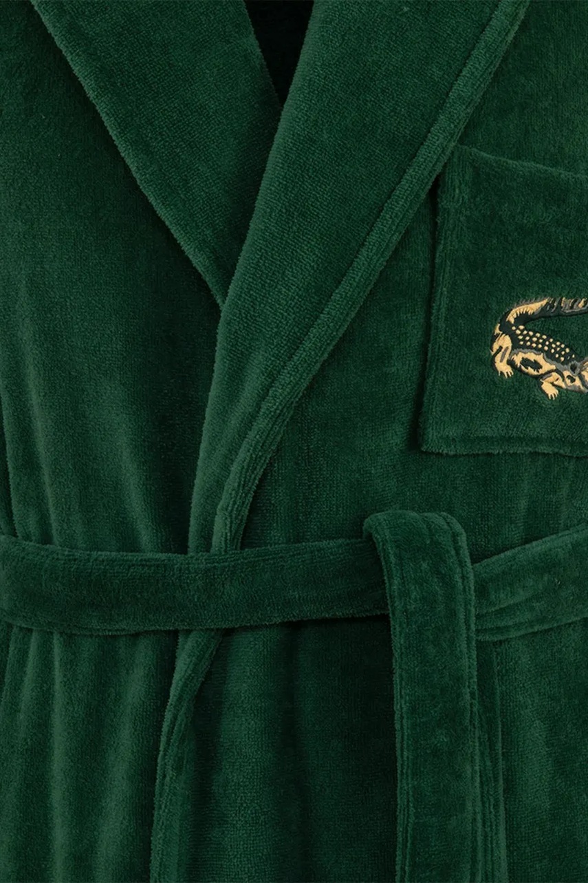 Bavlněný župan Lacoste LRENE Vert L (obrázek 4)