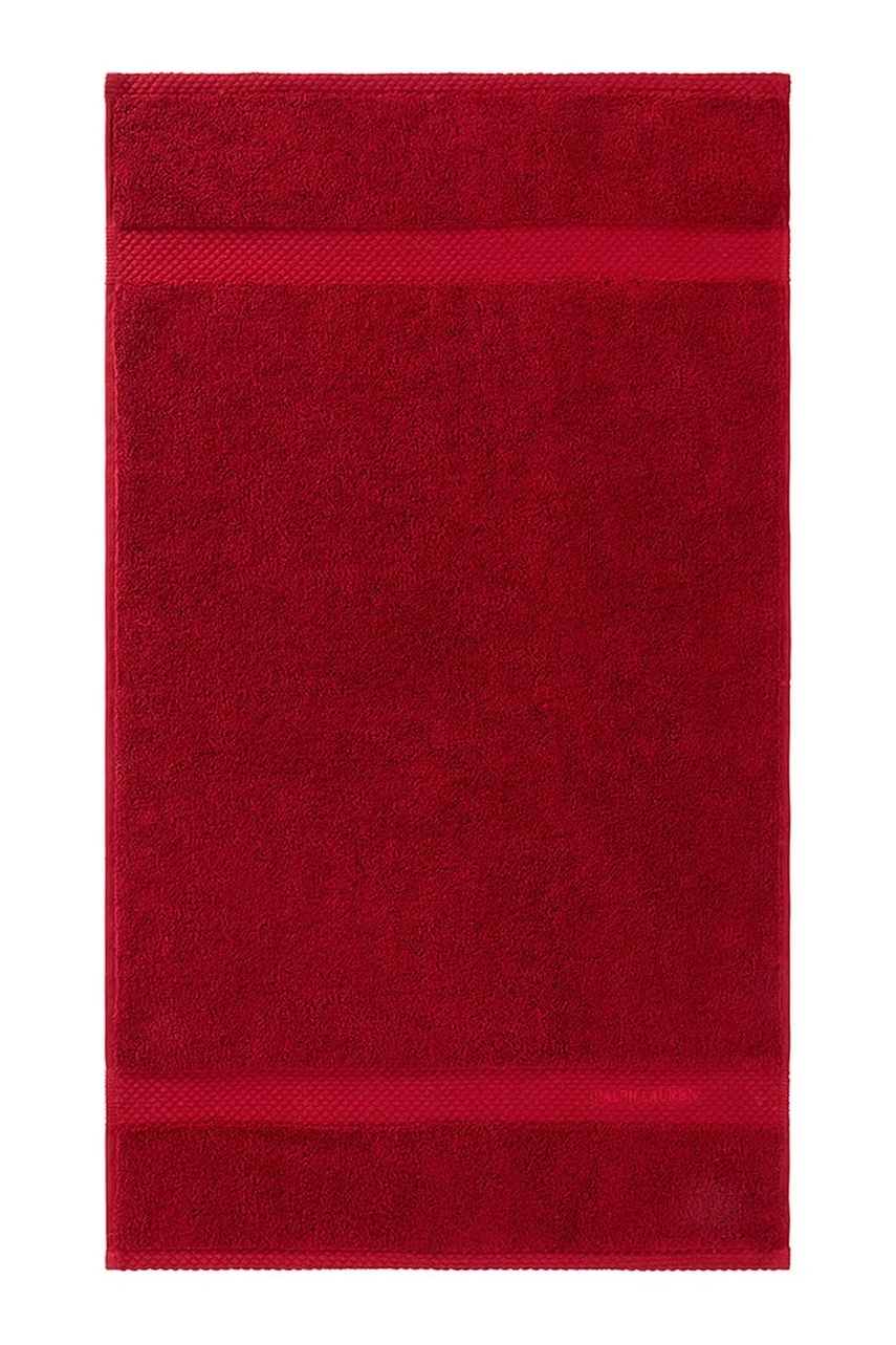 Levně Bavlněný ručník Ralph Lauren AVENUE Carmin 42 x 70 cm červená barva