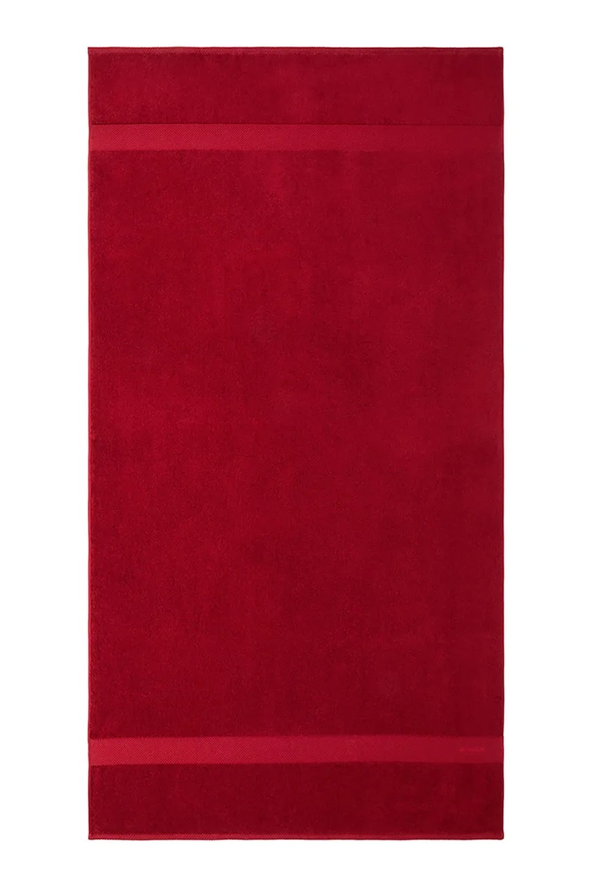 Levně Středně velký bavlněný ručník Ralph Lauren AVENUE Carmin 50 x 100 cm červená barva