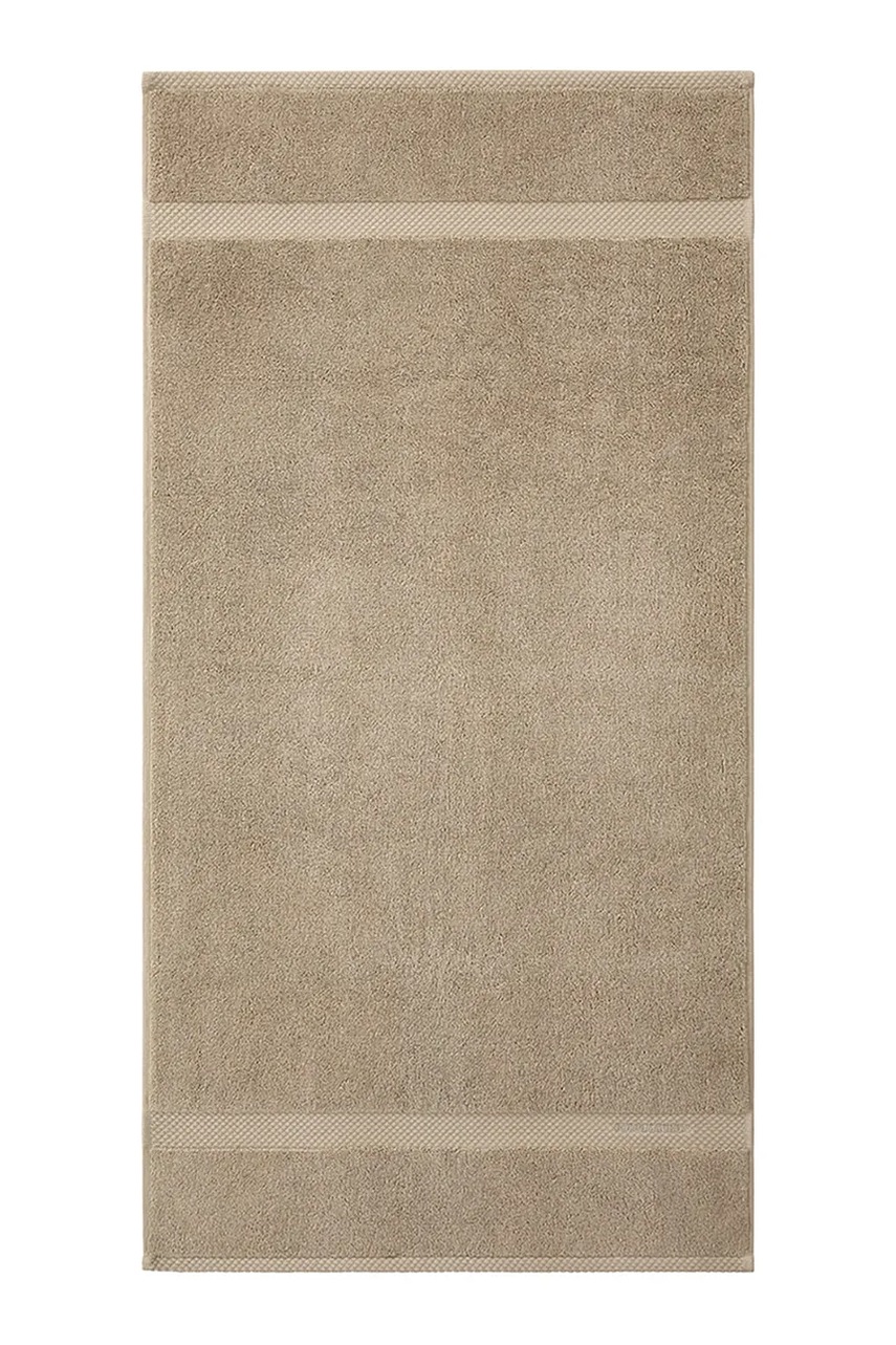Levně Velký bavlněný ručník Ralph Lauren AVENUE Linen 75 x 137 cm béžová barva