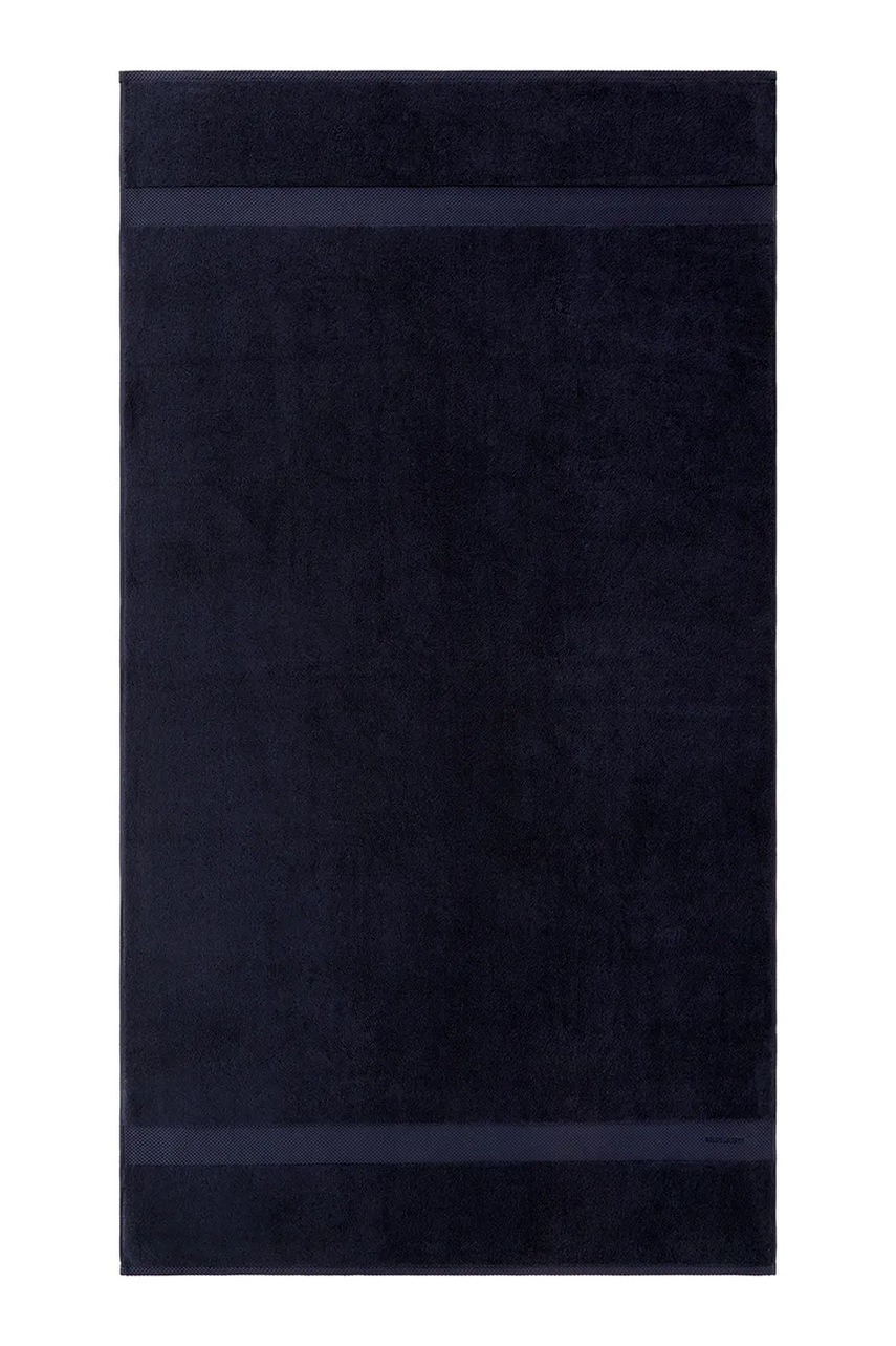 Levně Velký bavlněný ručník Ralph Lauren AVENUE Midnight 100 x 183 cm tmavomodrá barva