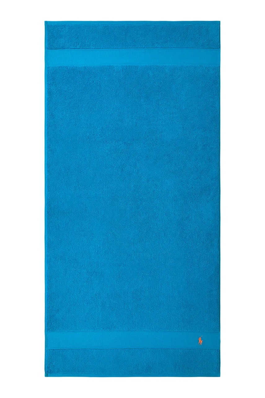 Levně Středně velký bavlněný ručník Ralph Lauren POLOPLAY CoveBlu 70 x 140 cm modrá barva