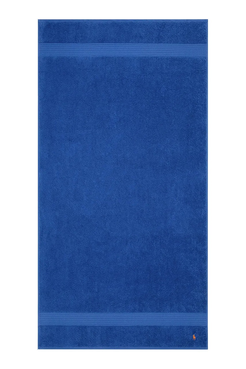 Levně Velký bavlněný ručník Ralph Lauren POLOPLAY IrisBlu 90 x 160 cm fialová barva