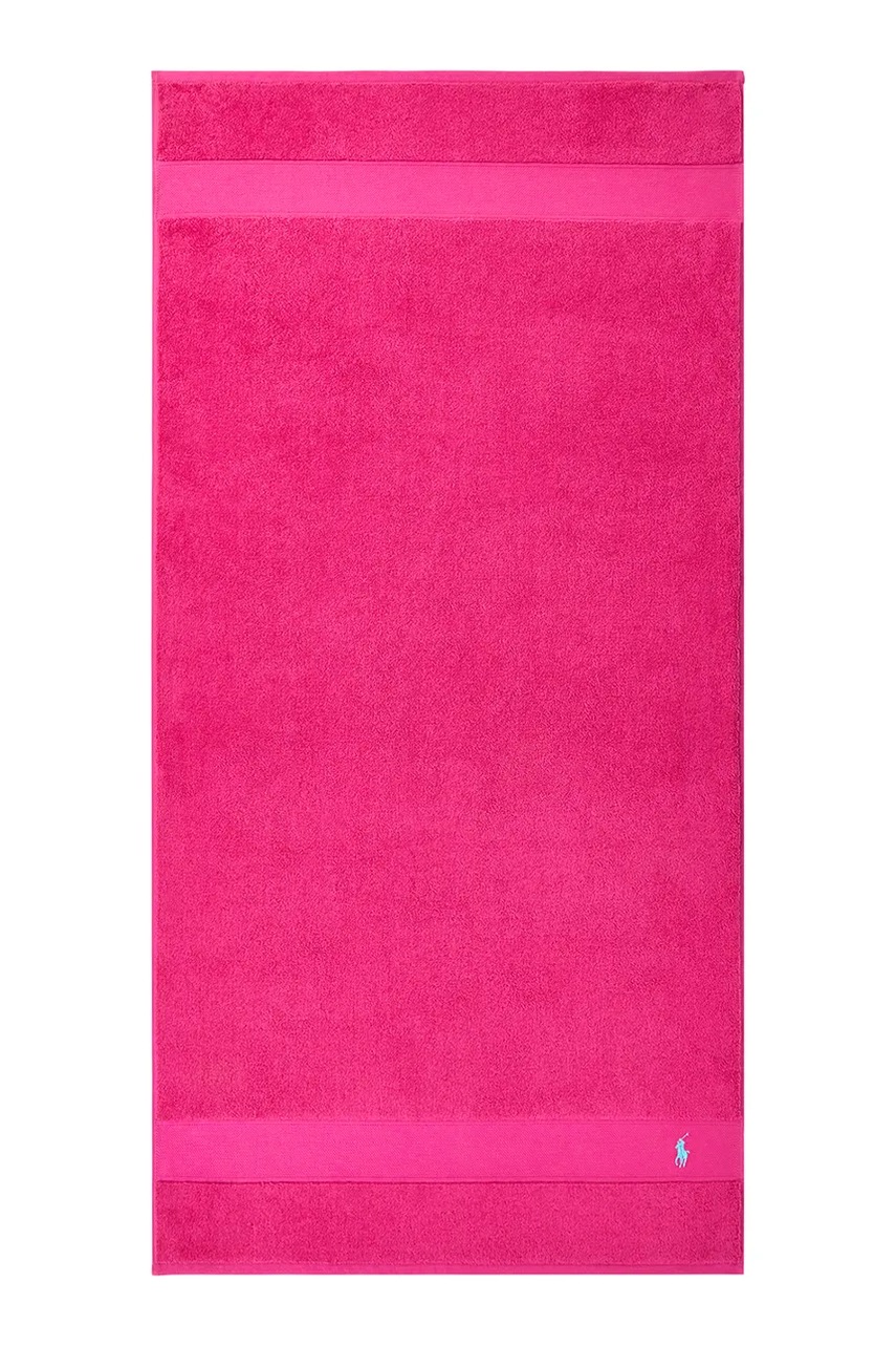 Levně Bavlněný ručník Ralph Lauren POLOPLAY PinkSky 70 x 140 cm růžová barva