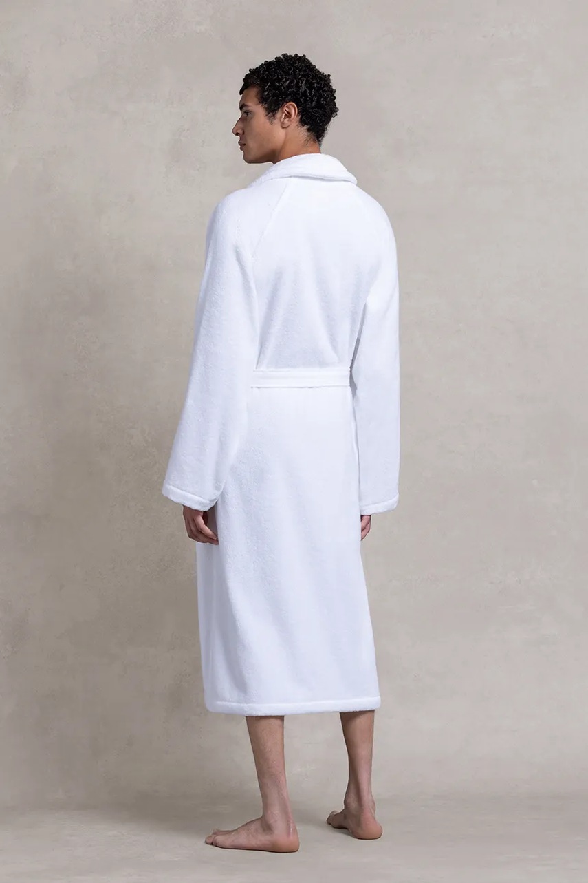 Βαμβακερό μπουρνούζι Ralph Lauren POLOPLAY White L φωτογραφία