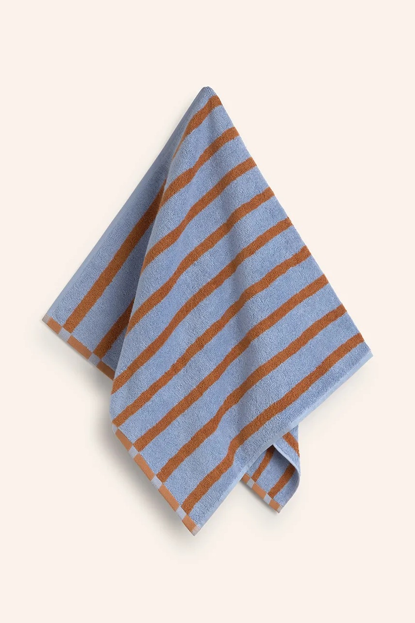 Βαμβακερή πετσέτα Calma House 90 x 150 cm χρώμα: μπλε φωτογραφία