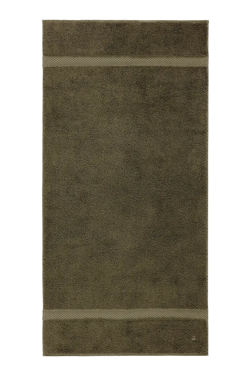 E-shop Středně velký ručník s bavlnou Yves Delorme ETOILE Kaki 70 x 140 cm