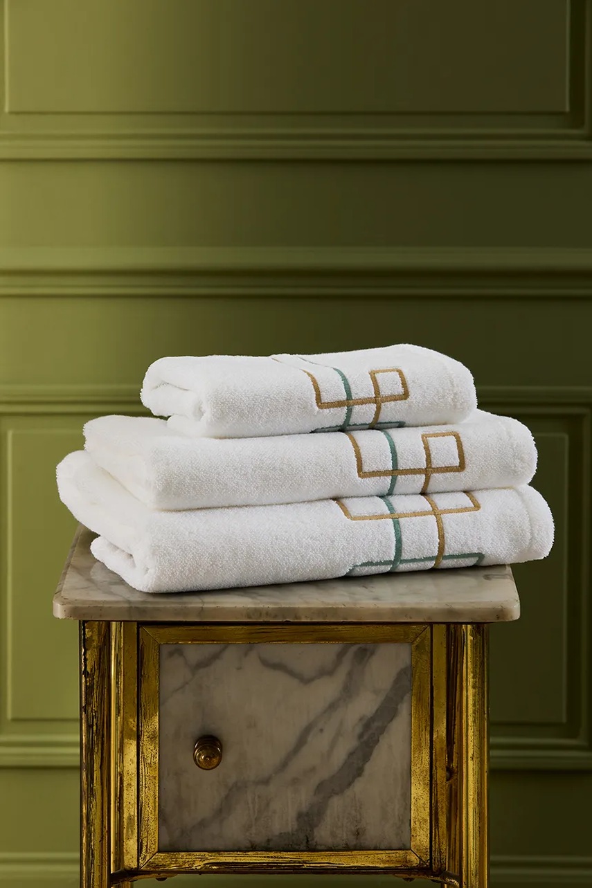 Μεσαία βαμβακερή πετσέτα Yves Delorme VILLA 70 x 140 cm φωτογραφία