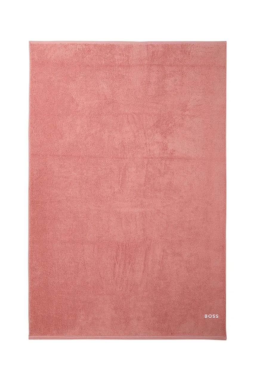 E-shop Velký bavlněný ručník BOSS EDGE Blush 100 x 150 cm