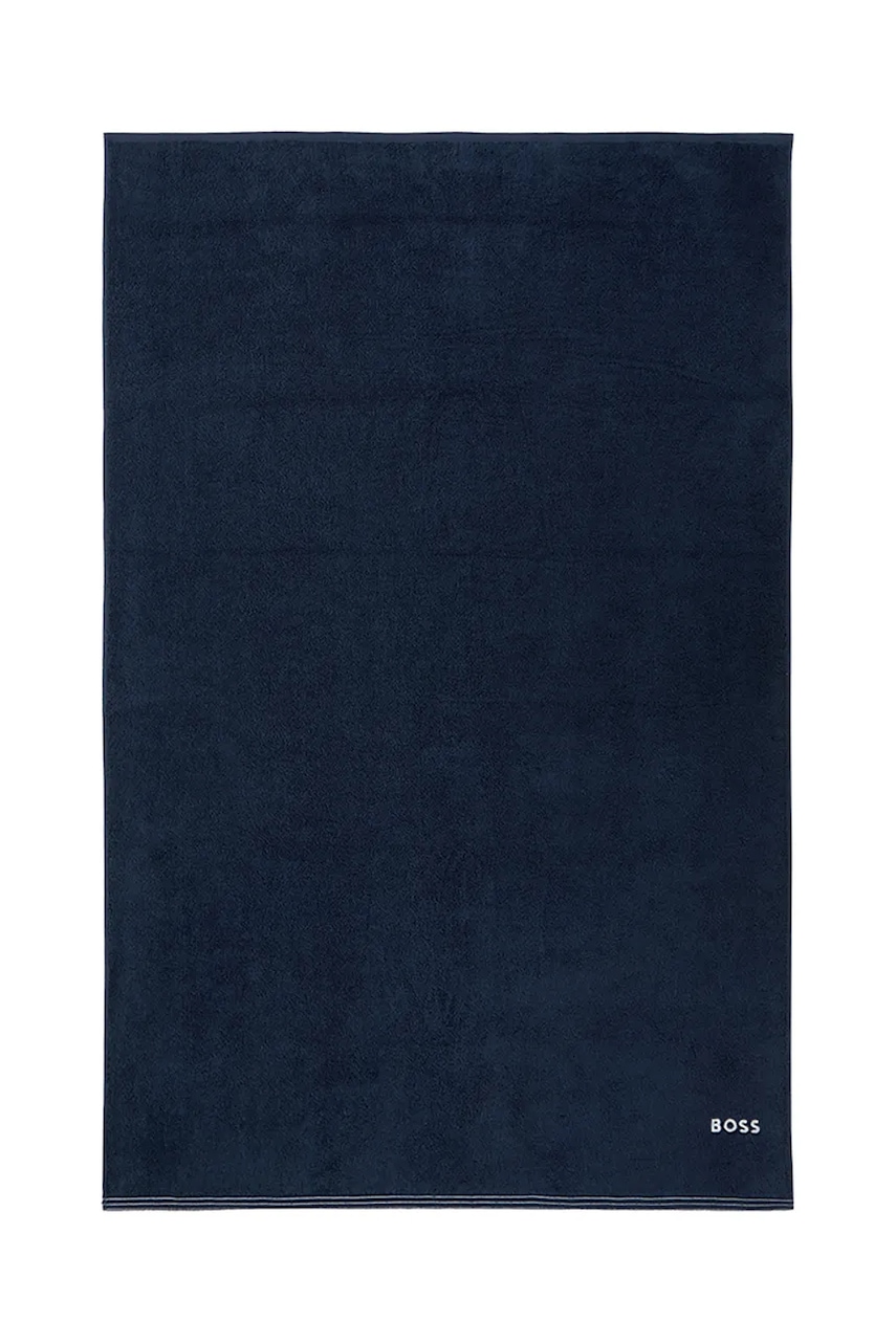 Μεγάλη βαμβακερή πετσέτα BOSS EDGE Galaxy 100 x 150 cm 1063649 σκούρο μπλε 100x150