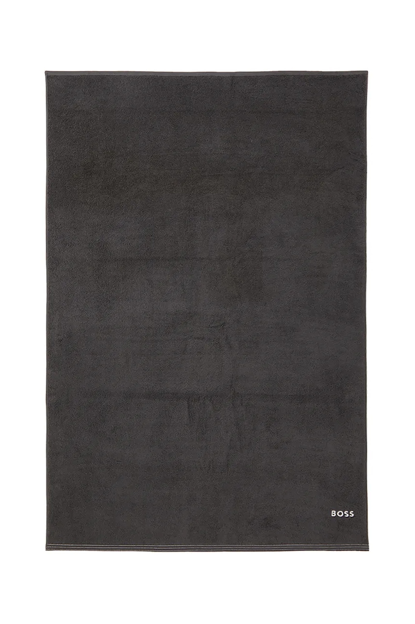 E-shop Velký bavlněný ručník BOSS EDGE Graphite 100 x 150 cm