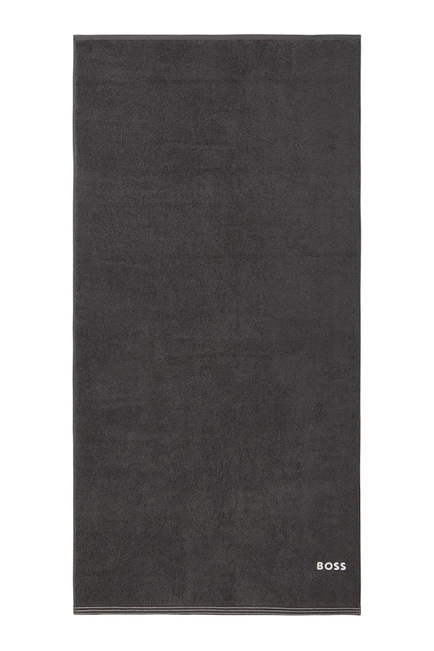 Stredný bavlnený uterák BOSS EDGE Graphite 70 x 140 cm