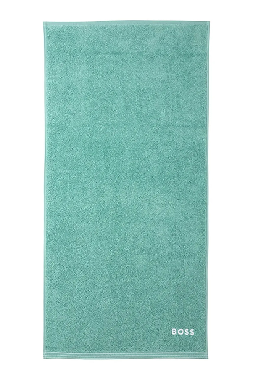 Μικρή βαμβακερή πετσέτα BOSS EDGE Lagoon 50 x 100 cm