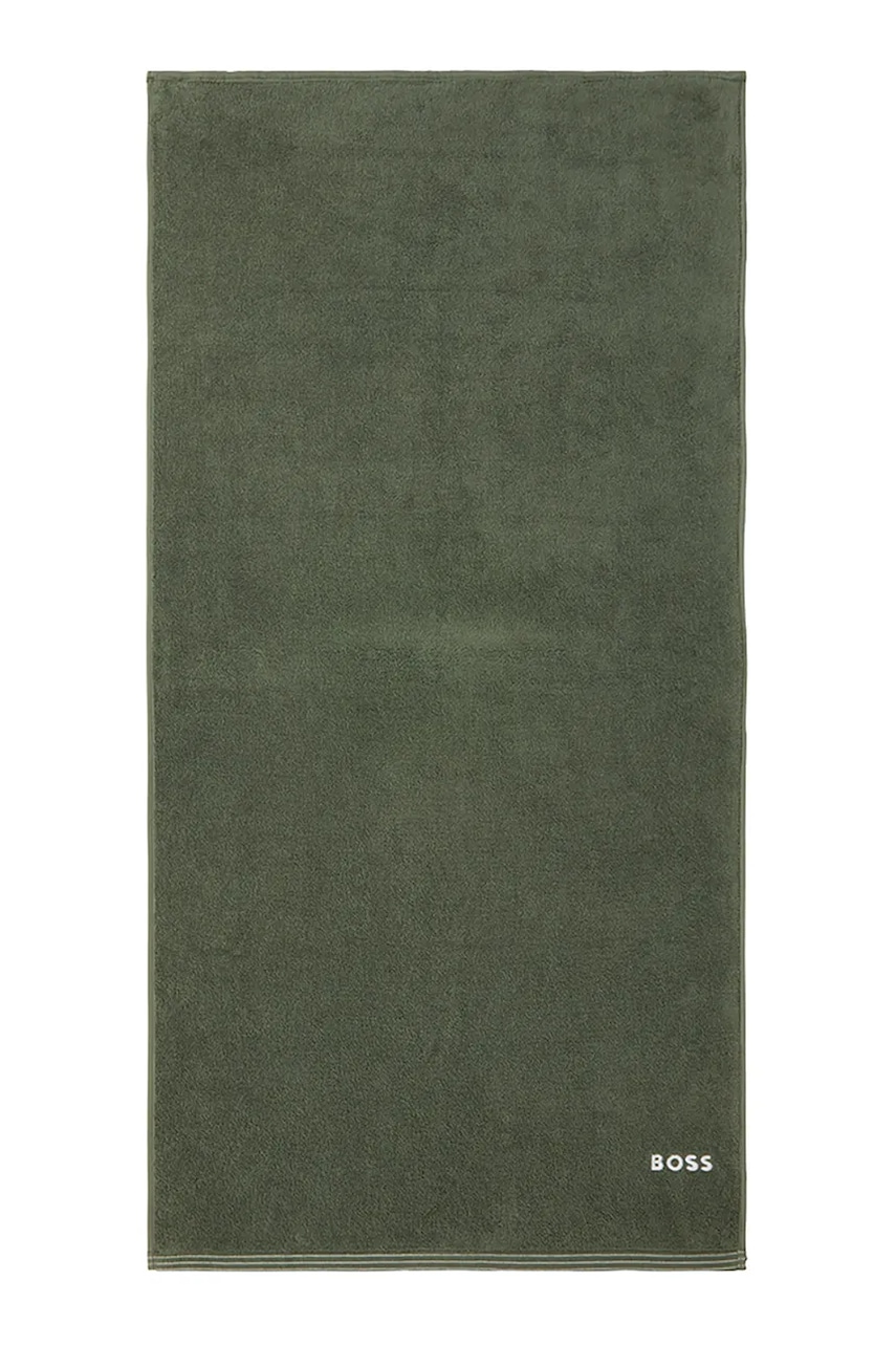 BOSS średni ręcznik bawełniany EDGE Lichen 70 x 140 cm