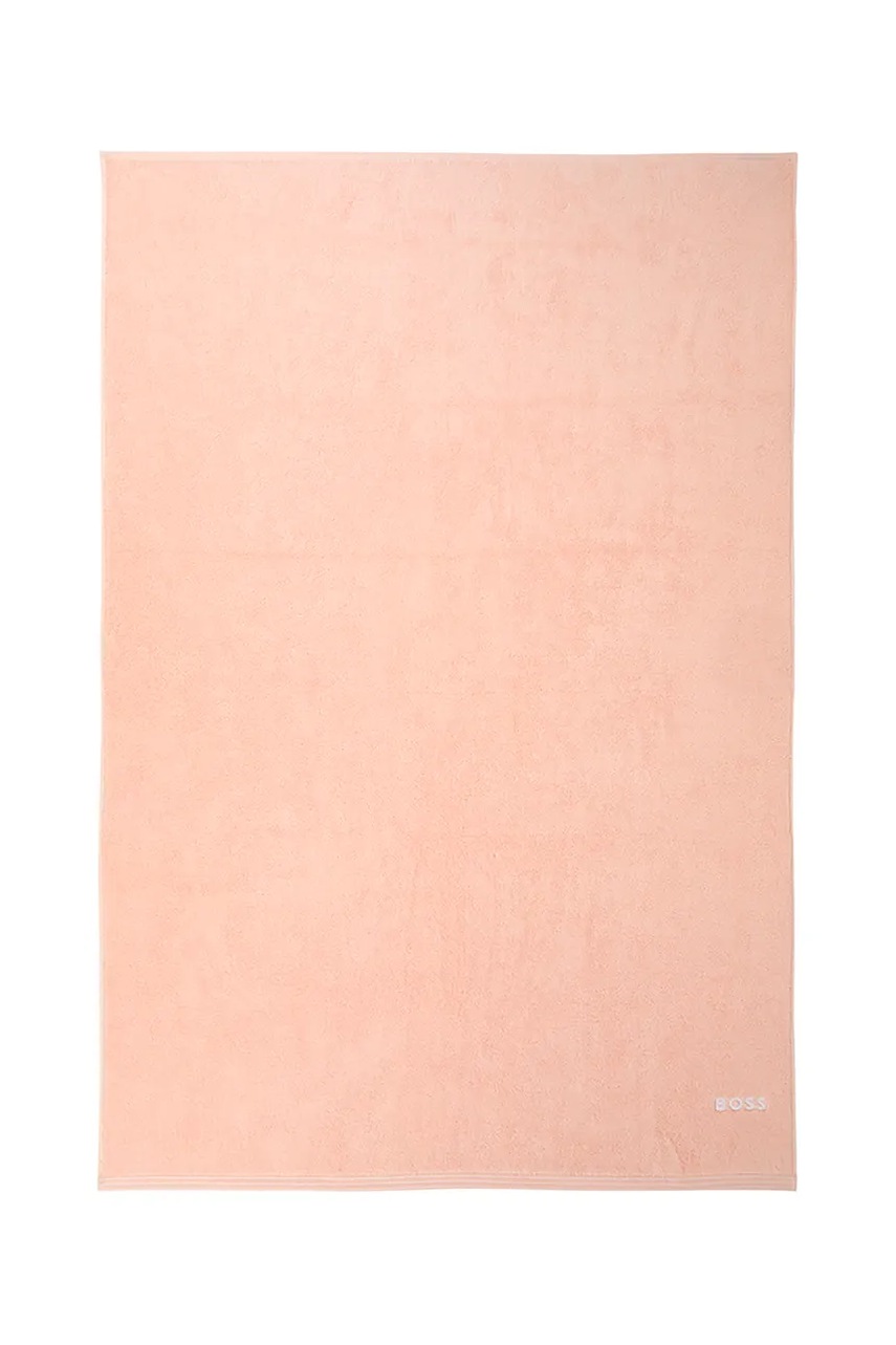 Μεγάλη βαμβακερή πετσέτα BOSS EDGE Nude 100 x 150 cm 1063574 μπεζ 100x150