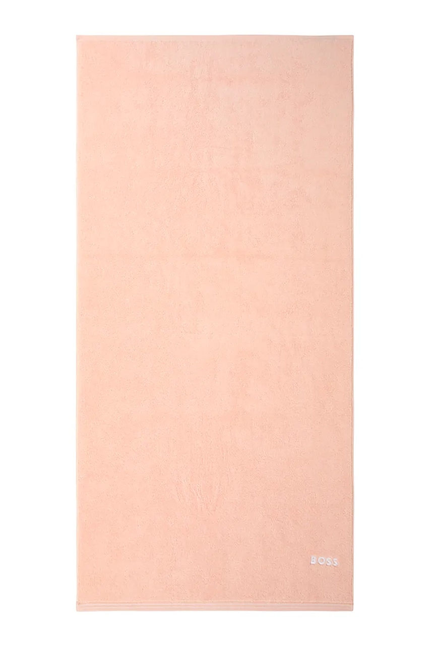 BOSS średni ręcznik bawełniany EDGE Nude 70 x 140 cm