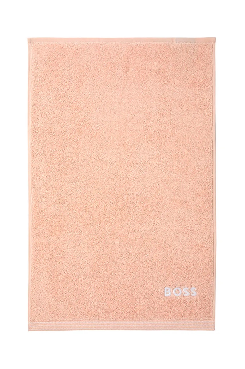 Levně Malý bavlněný ručník BOSS EDGE Nude 40 x 60 cm