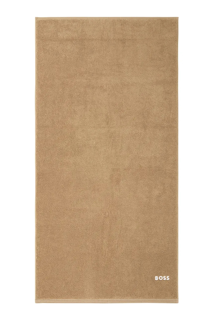 BOSS średni ręcznik bawełniany EDGE Pecan 70 x 140 cm