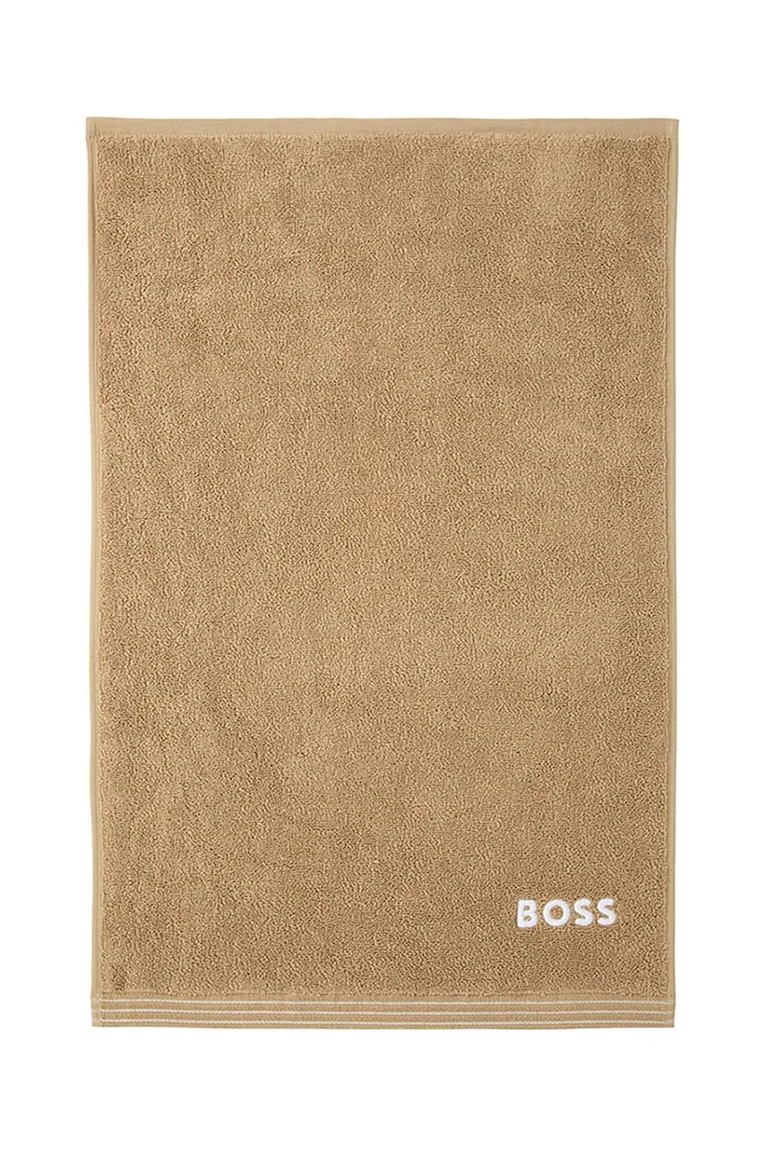 E-shop Malý bavlněný ručník BOSS EDGE Pecan 40 x 60 cm