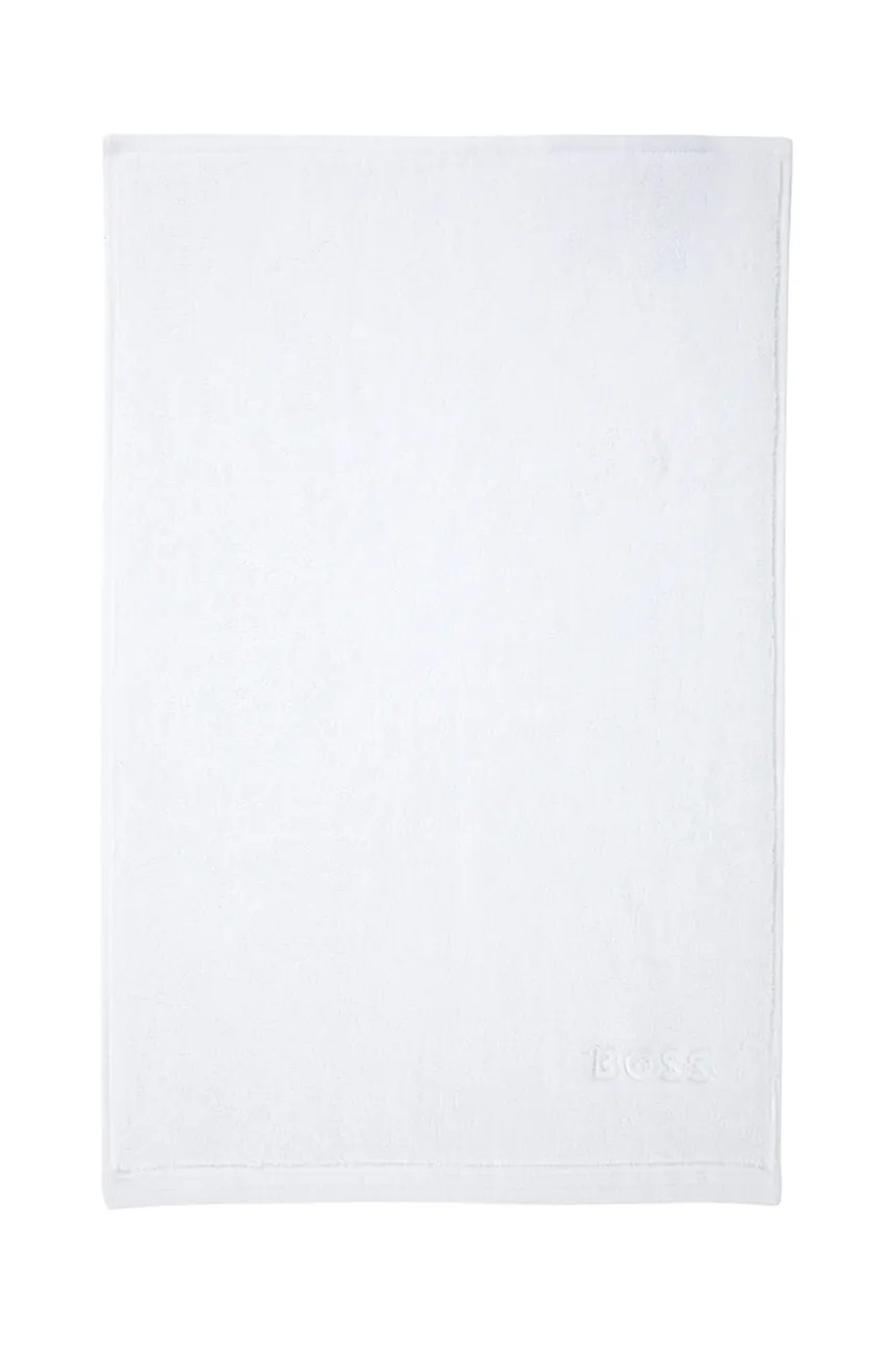 Levně Malý bavlněný ručník BOSS EDGE White 40 x 60 cm