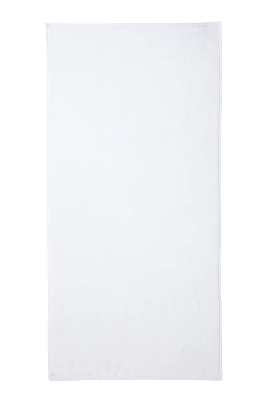 Μικρή βαμβακερή πετσέτα BOSS EDGE White 50 x 100 cm 1063676 λευκό 50x100