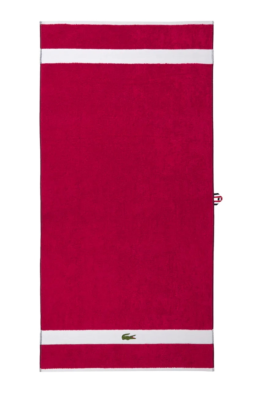 Stredný bavlnený uterák Lacoste LCASUAL Bigarreau 70 x 140 cm