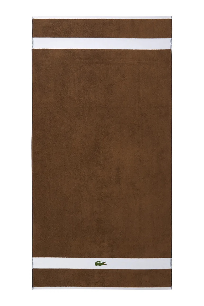 Μεγάλη βαμβακερή πετσέτα Lacoste LCASUAL Pecan 90 x 150 cm