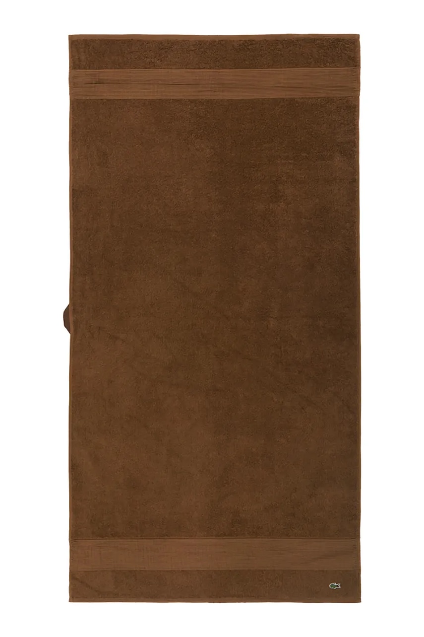 Stredný bavlnený uterák Lacoste LLECROCO Pecan 70 x 140 cm