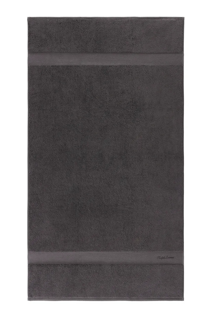Stredný bavlnený uterák Ralph Lauren DULANEY Graphite 75 x 137 cm