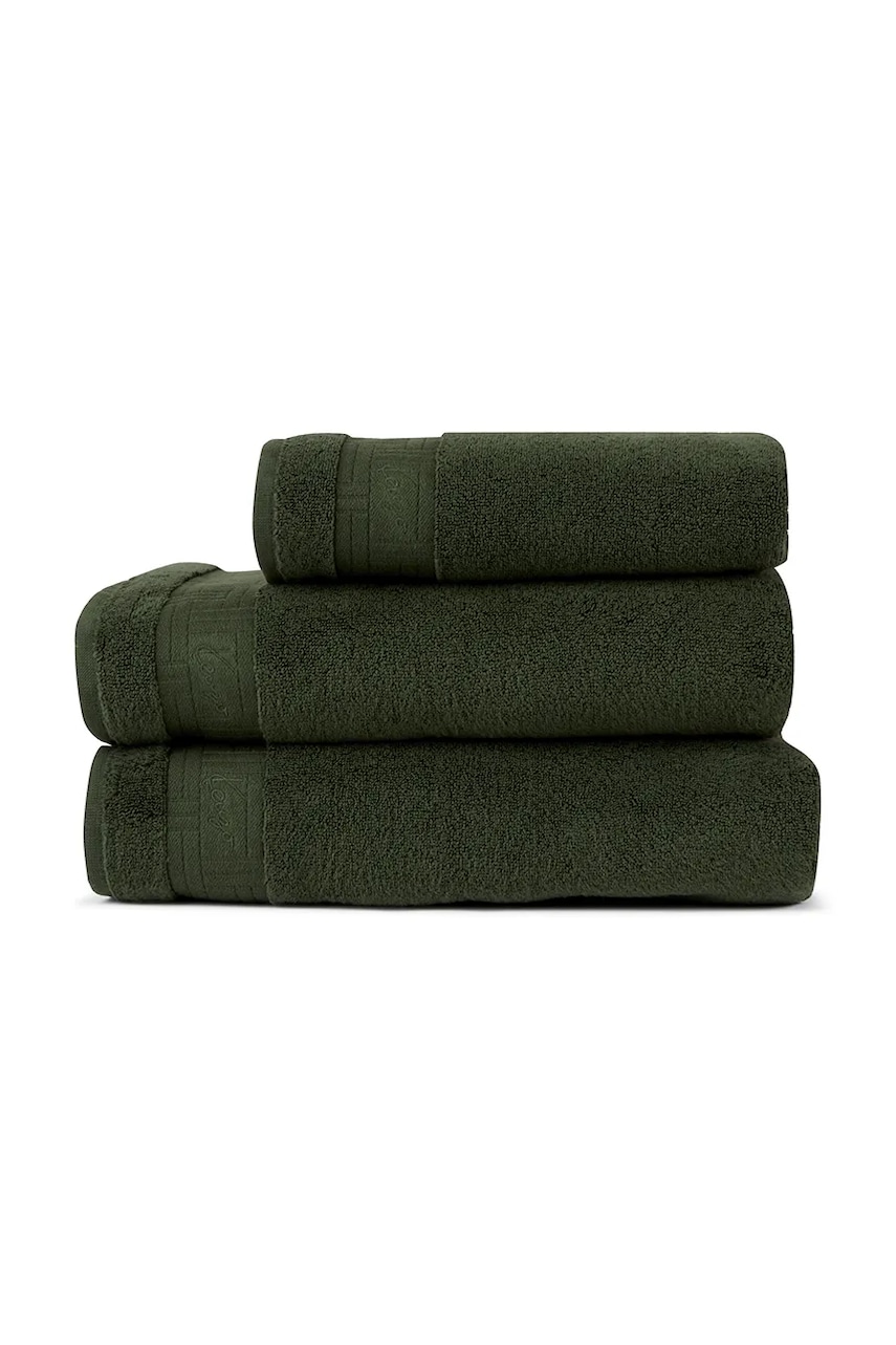 Malý bavlnený uterák Kenzo KWEAVE Kaki 45 x 70 cm