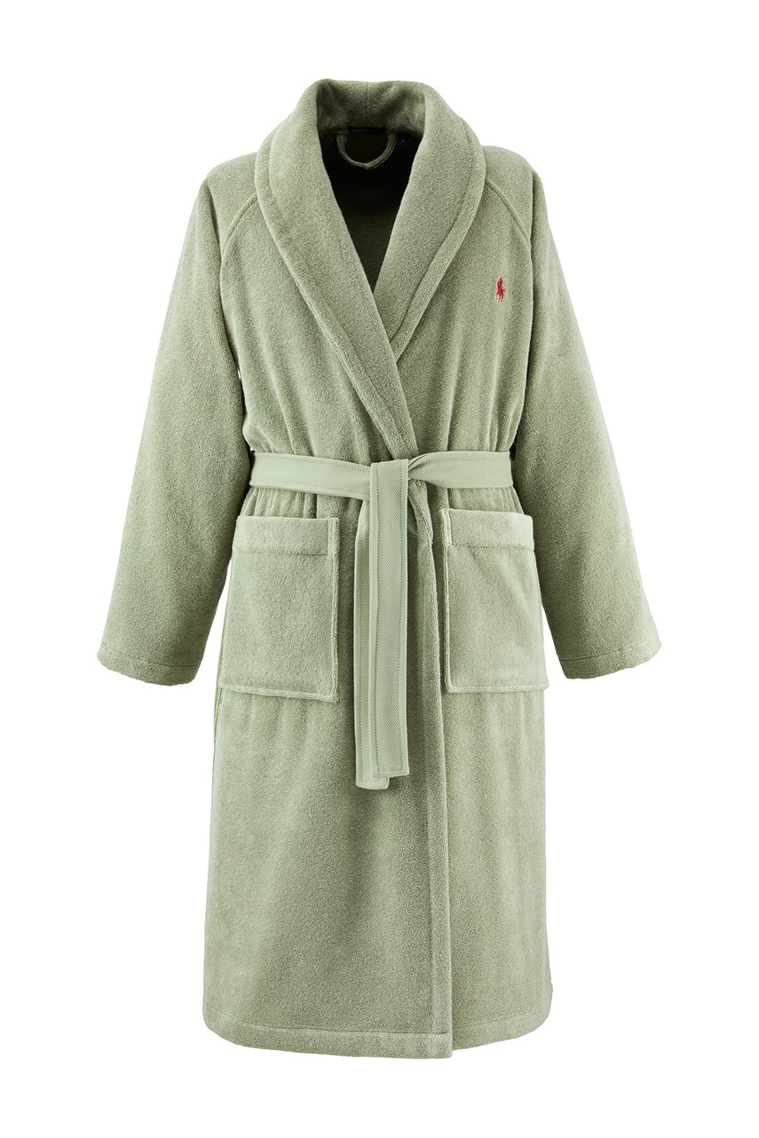 Ralph Lauren  halat de baie din bumbac POLOPLAY Sage M