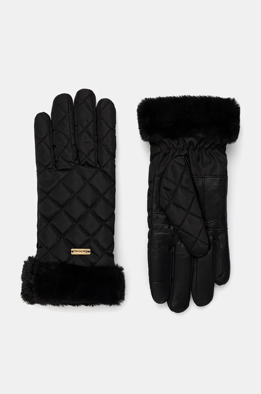 Barbour manusi femei, culoarea negru, LGL0113