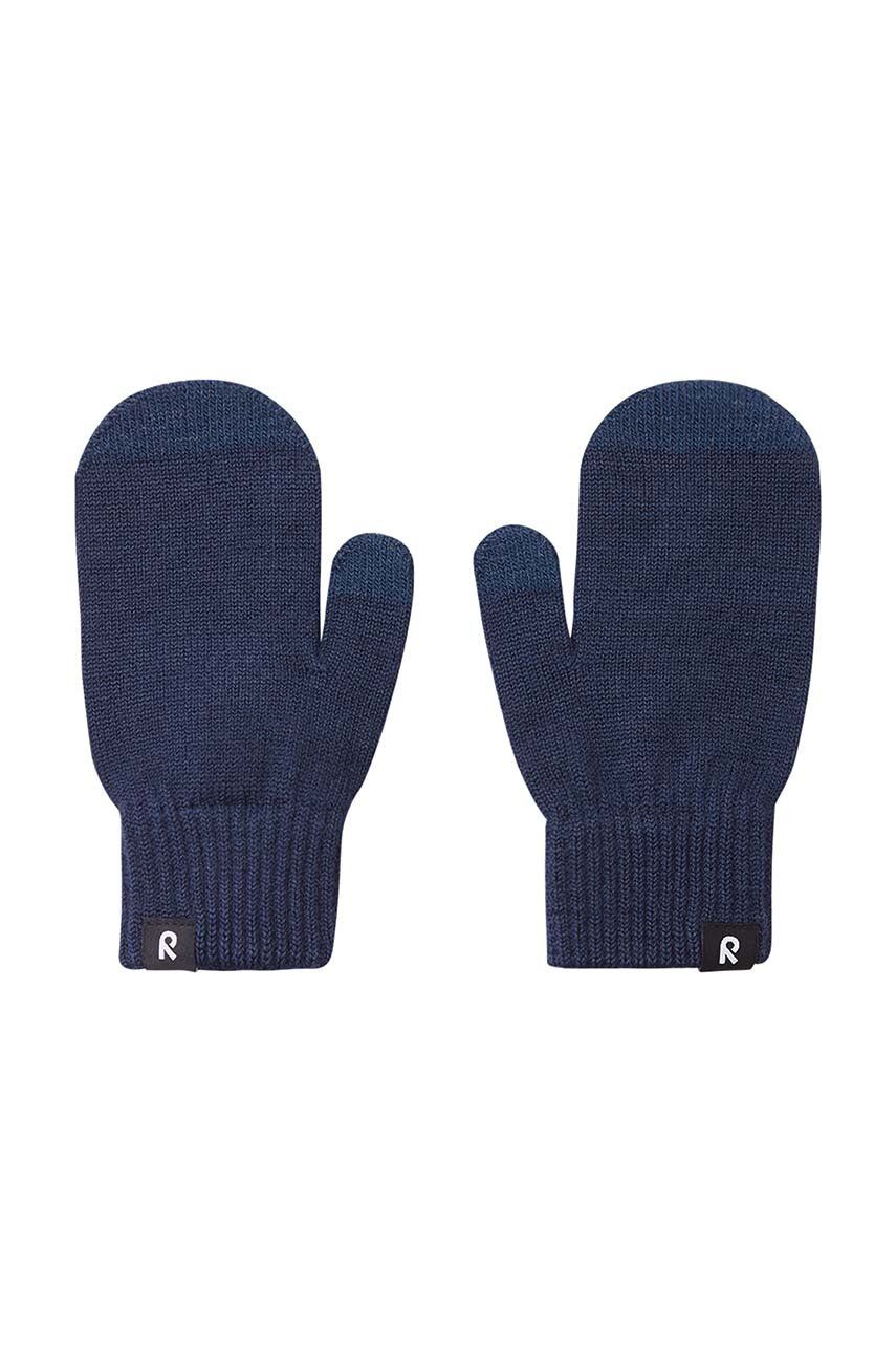 Dětské rukavice Reima Renn tmavomodrá barva - námořnická modř -  47 % Akryl
