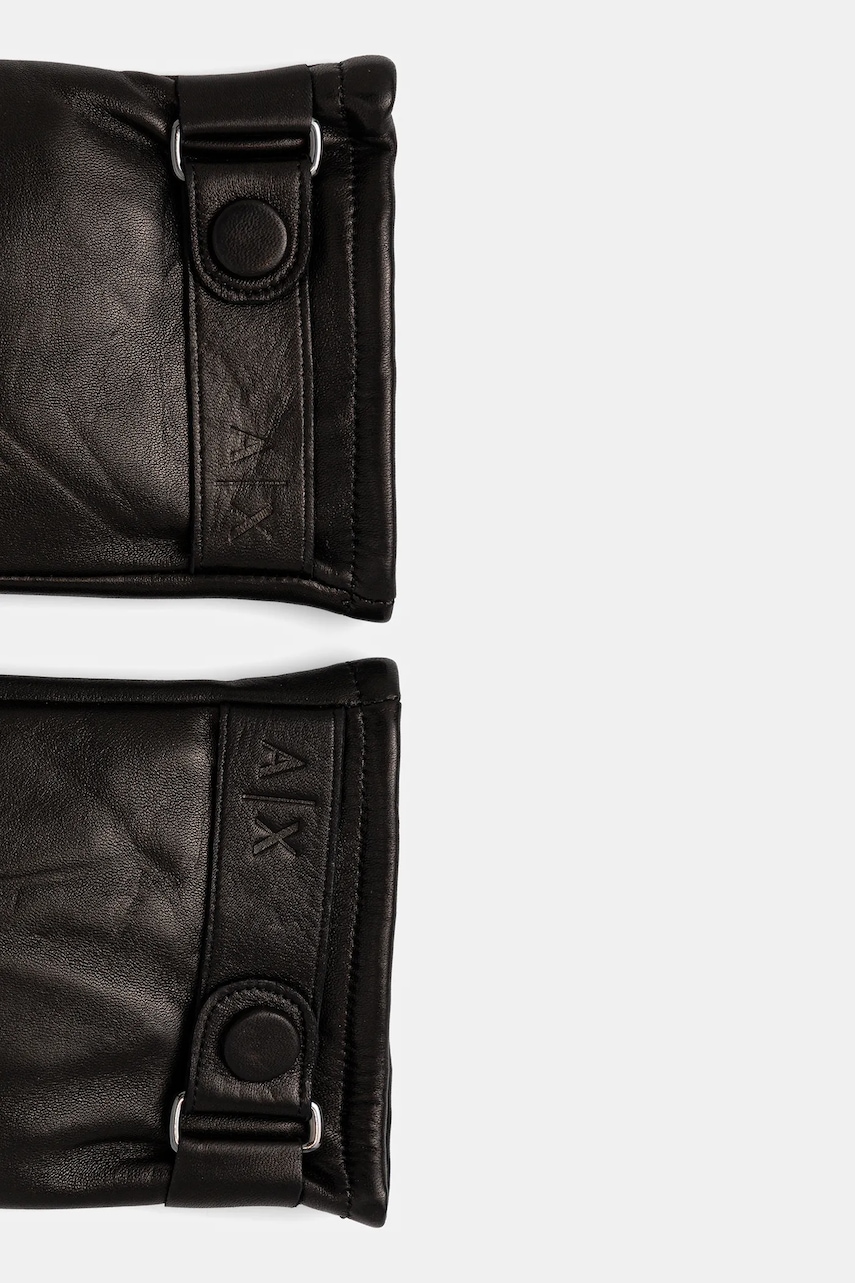 Кожаные перчатки Armani Exchange цвет чёрный XM001969 AF19481 Кожаные перчатки Armani Exchange цвет чёрный XM001969 AF19481