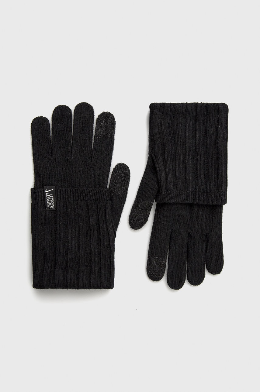 Nike mănuși culoarea negru
