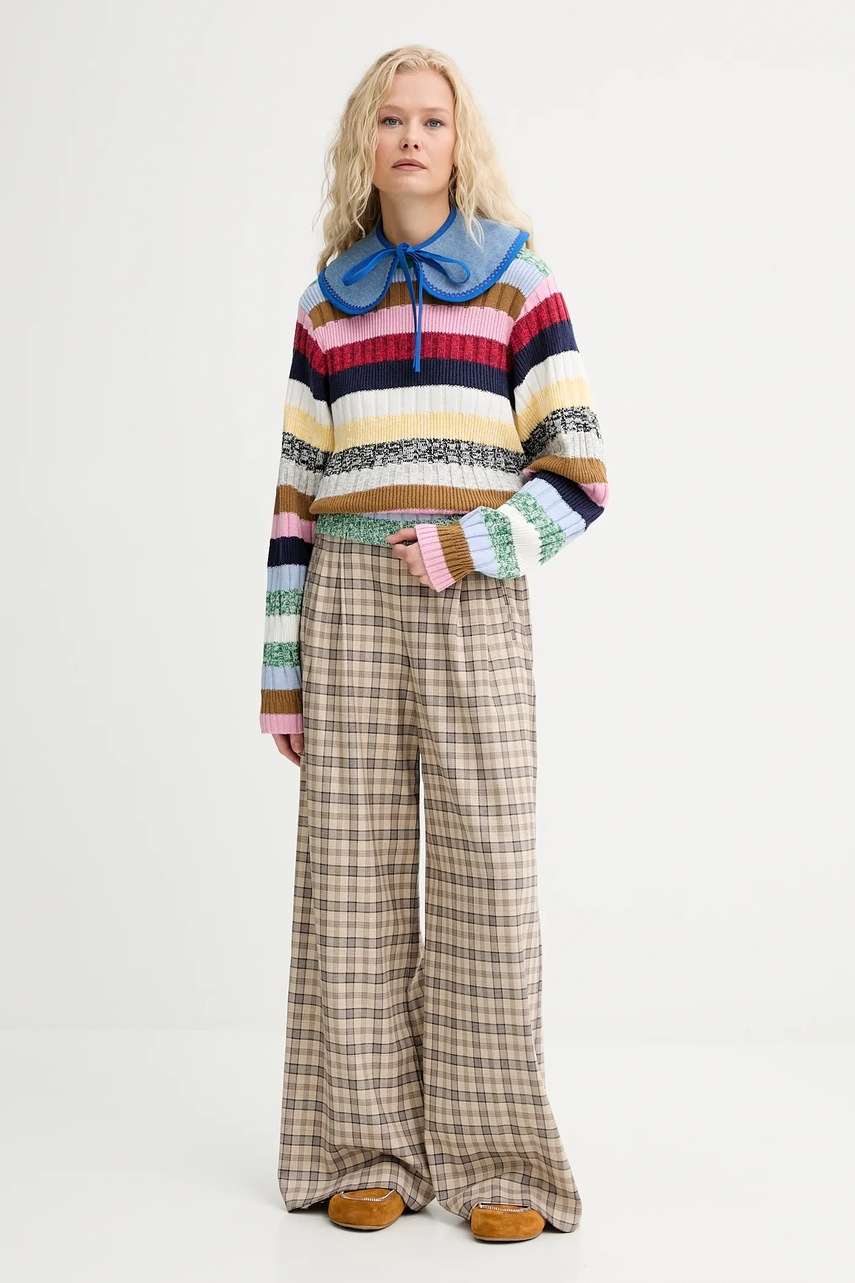 Декоративный джинсовый воротник Renewed creative upcycling узор Renewed INTU x Answear