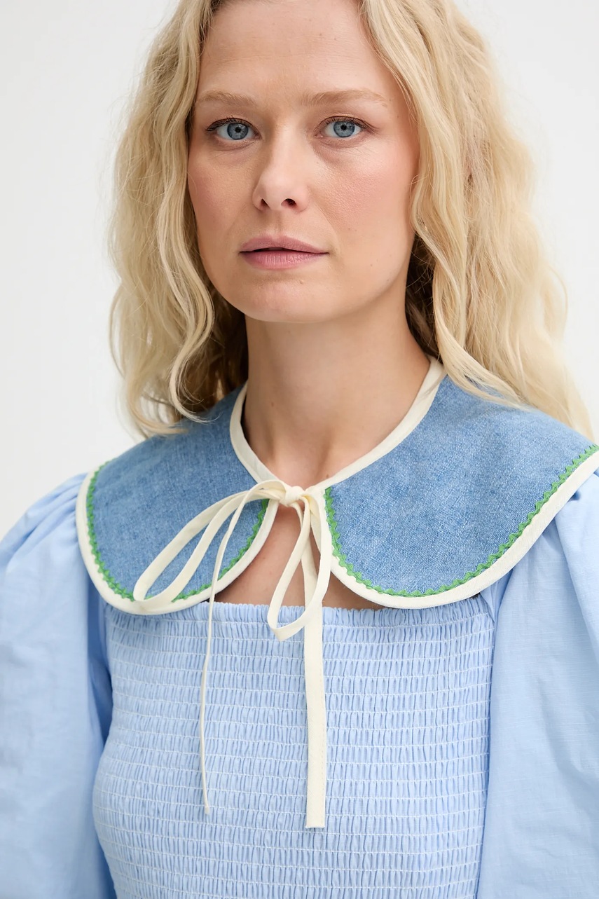 Декоративный джинсовый воротник Renewed creative upcycling узор Renewed INTU x Answear