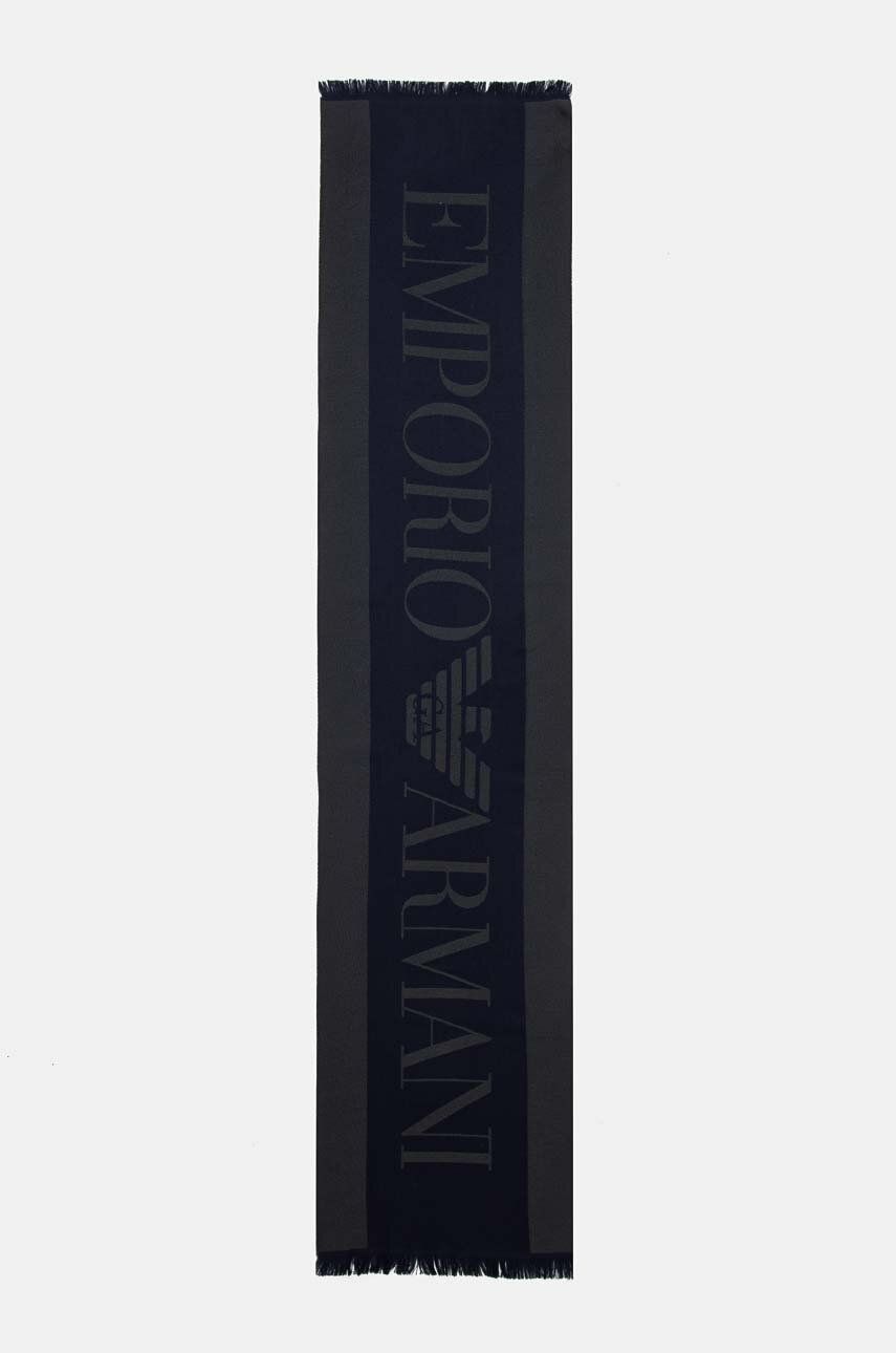 Šála Emporio Armani tmavomodrá barva