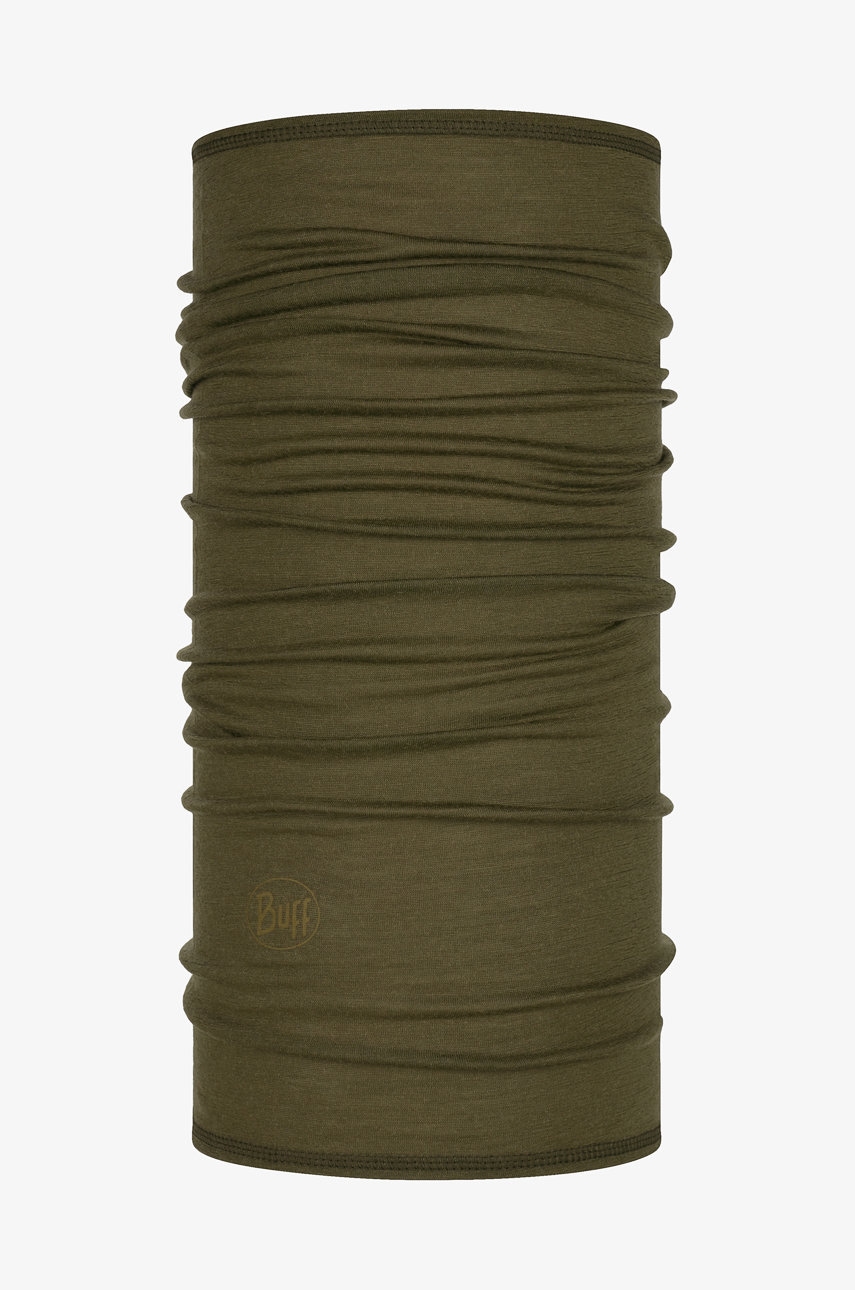 Buff Fular Impletit Barbati, Culoarea Verde, Material Neted