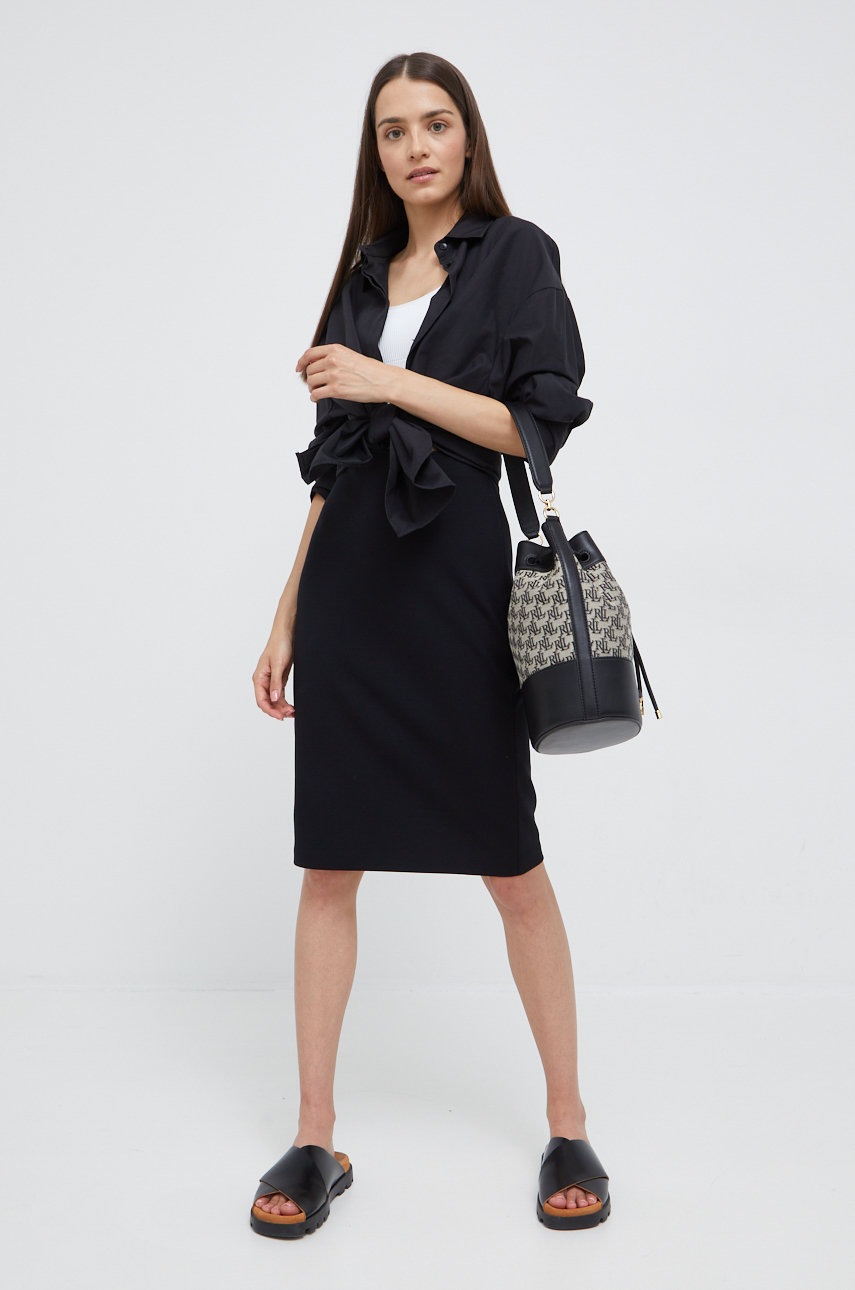 

Юбка Emporio Armani цвет чёрный mini карандаш