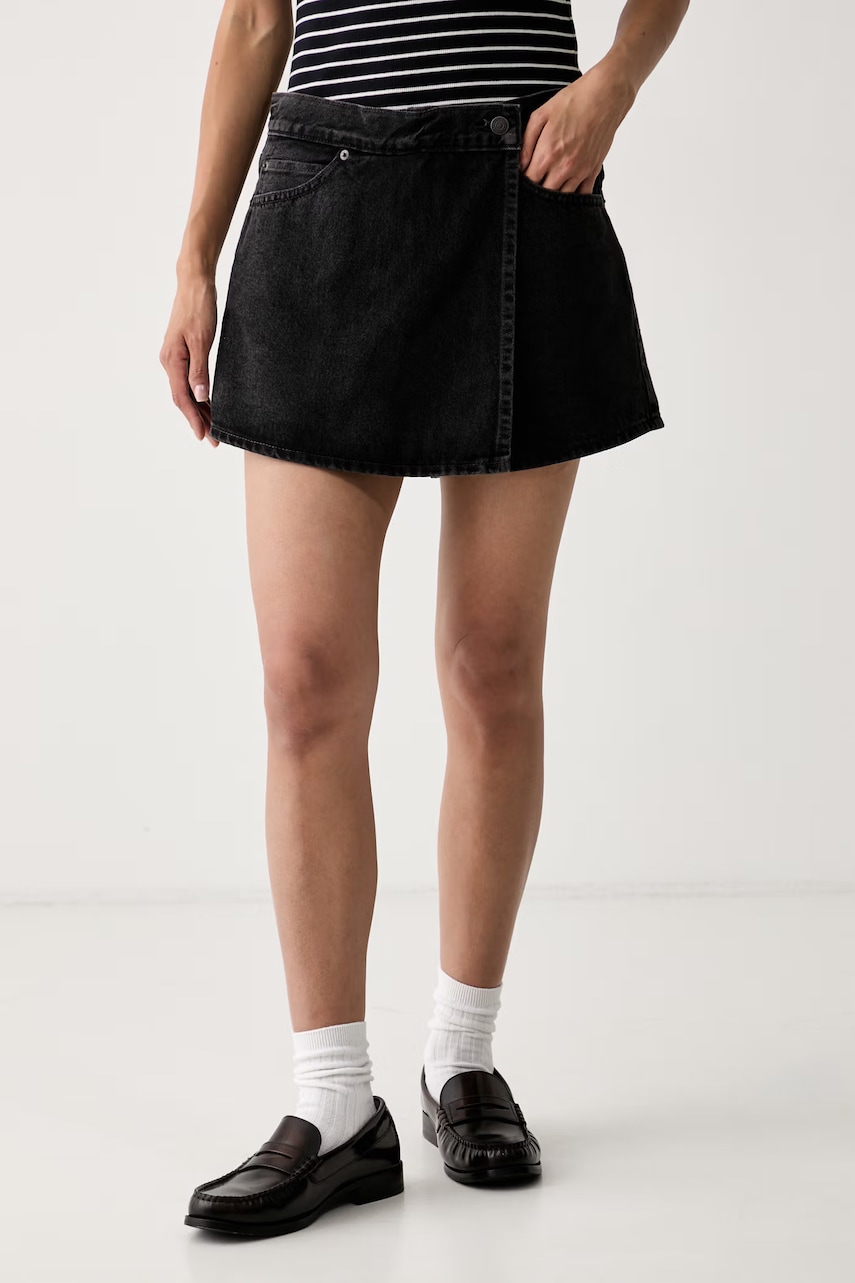Levi's fustă-pantalon pentru femei din denim OPEN MIND